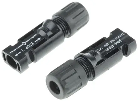 Produktfoto 1 von Staubli PV MC4-Steckverbinder Buchse Kabel Kupplung Crimpbefestigung 4mm², 6 mm² 30A, 1kV