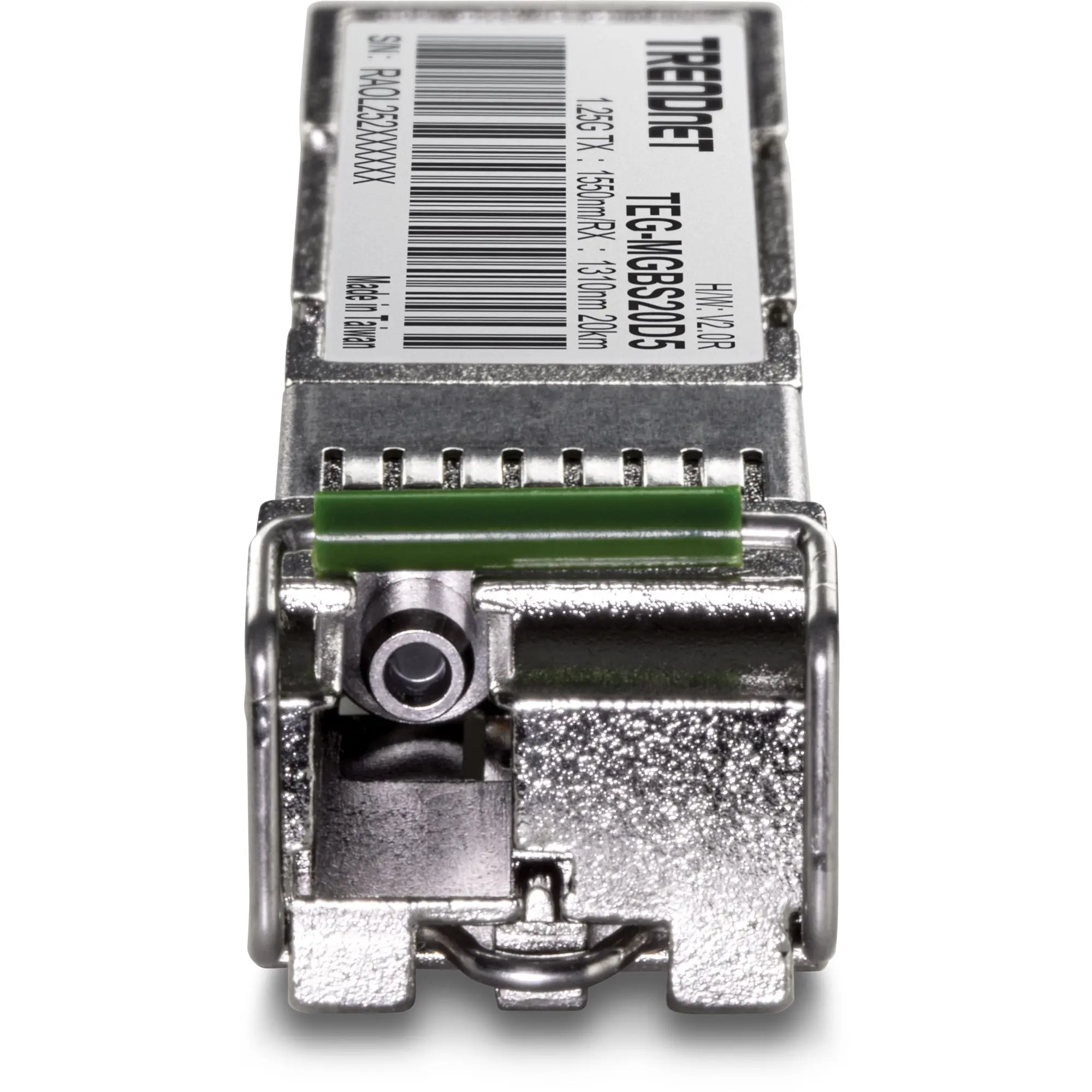 Produktfoto 1 von Trendnet Optische SFP-Transceivermodule, LC Simplex, Bidirektional (WDM), Singlemode 1.25 Gbps 20 km, 1.25Gbps