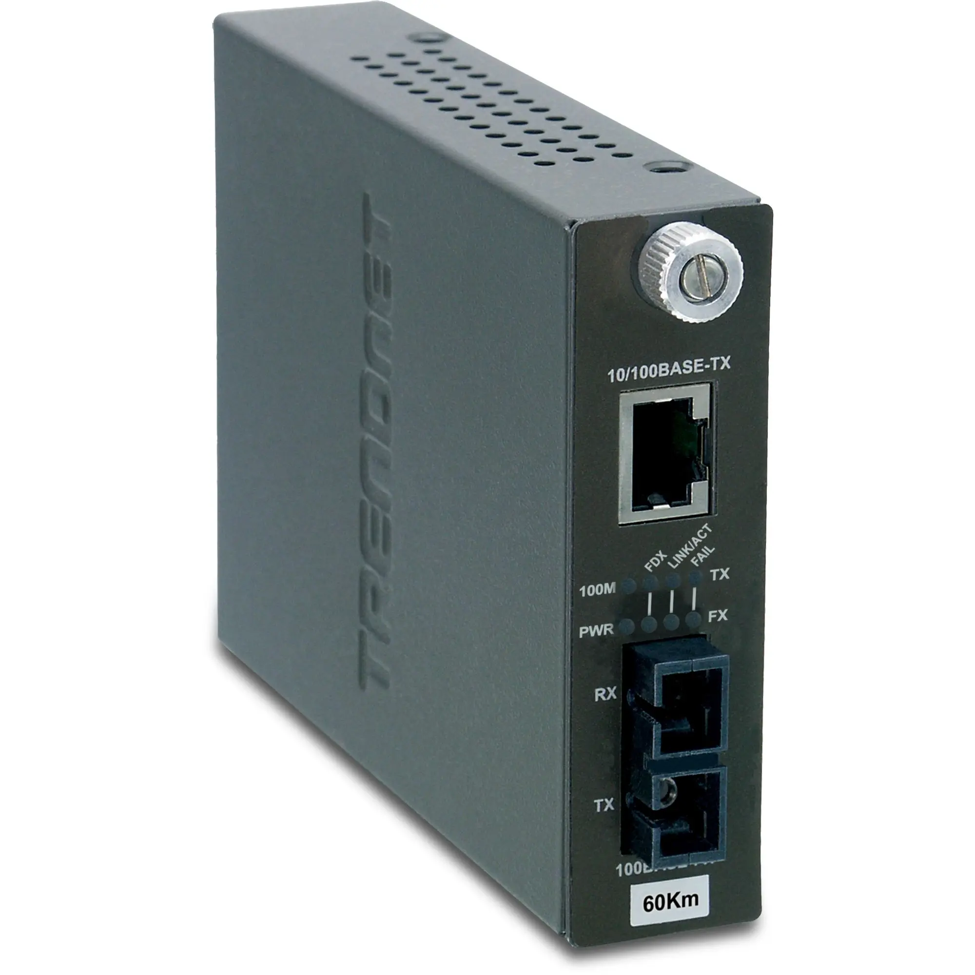 Produktfoto 1 von Trendnet Ethernet-Medienkonverter 100Mbps, Voll-Duplex, Singlemode 60 km 200 Mbps, Anschluss: SC