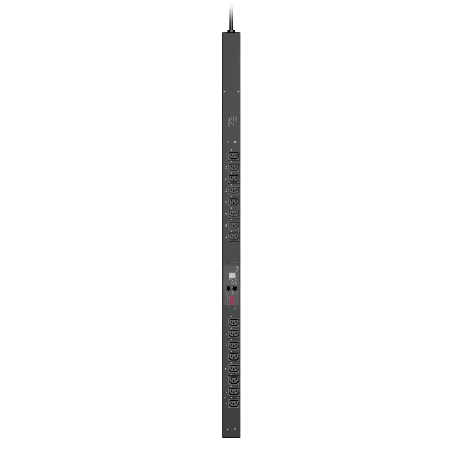 Produktfoto 1 von APC Netshelter PDU IEC C13 Steckdoseneinheit Überspannungsschutz, 16-fach 10A IEC 60320 C14, 3.05m Kabel, 240 V