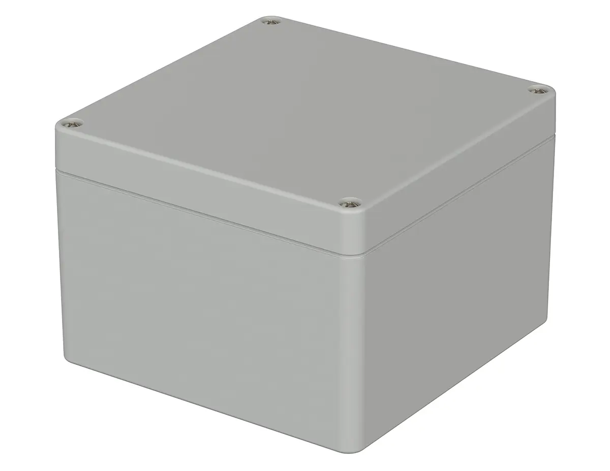 Produktfoto 1 von Bopla Euromas; Gehäuse; Polycarbonat; Hellgrau; IK07 IP65 Breite 120 mm Höhe 85 mm Länge 122 mm