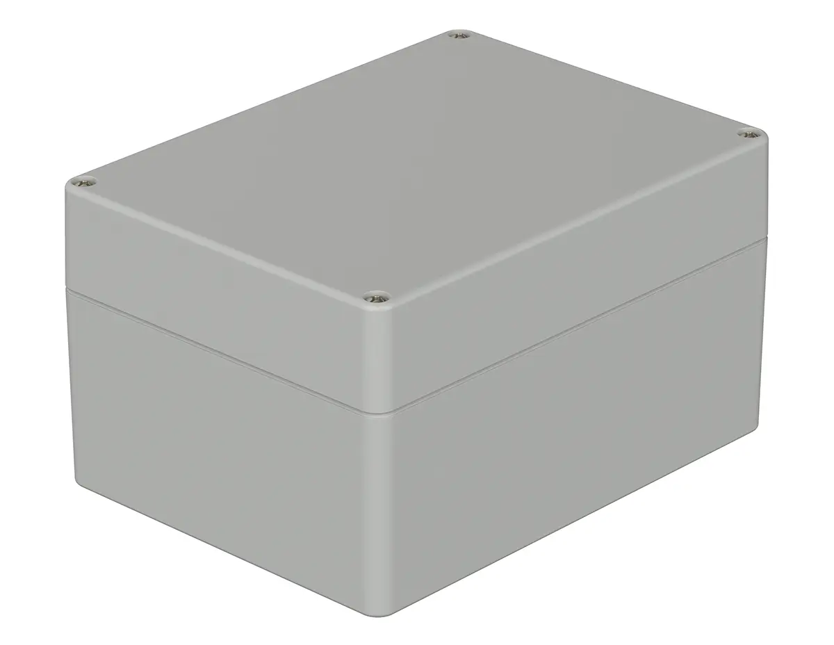 Produktfoto 1 von Bopla Euromas; Gehäuse; Polycarbonat; Hellgrau; IK07 IP66 Breite 120 mm Höhe 90 mm Länge 160 mm