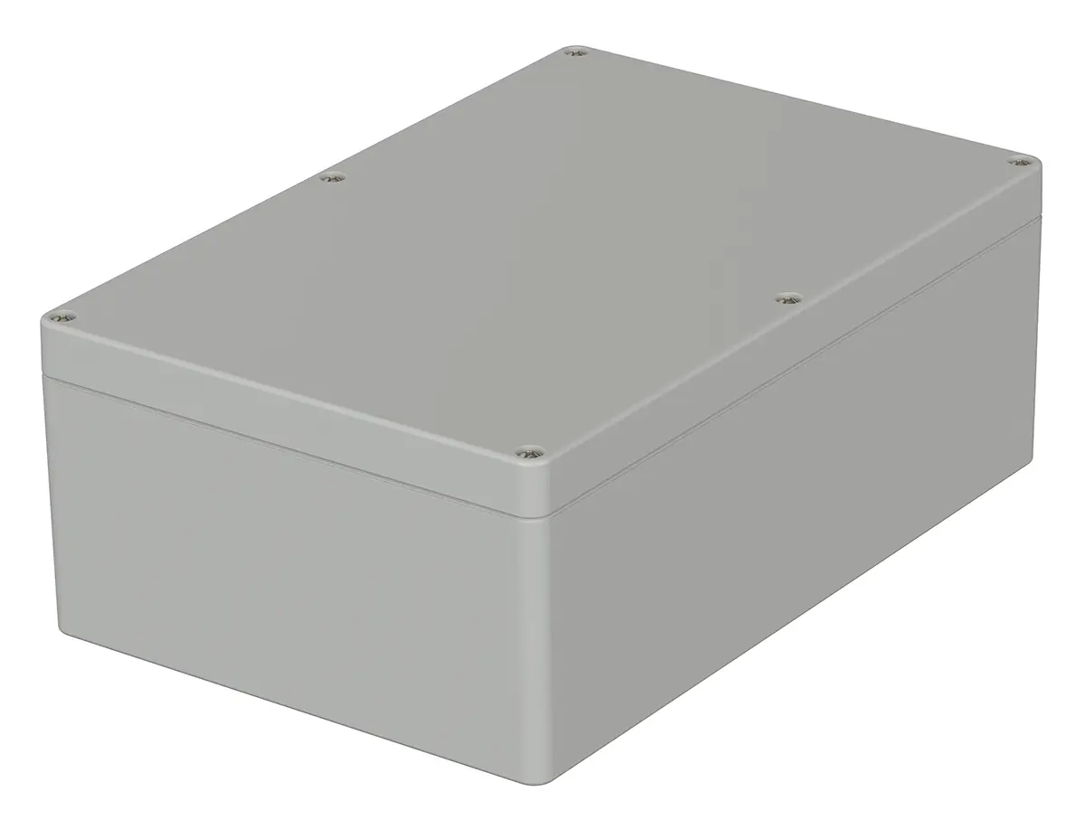 Produktfoto 1 von Bopla Euromas; Gehäuse; Polycarbonat; Hellgrau; IK07 IP66 Breite 160 mm Höhe 90 mm Länge 240 mm