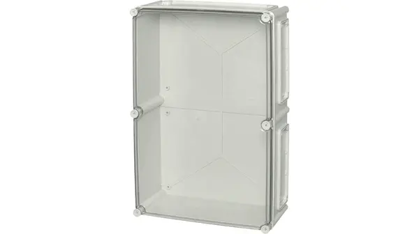 Produktfoto 1 von Fibox EK; Gehäuse; Polycarbonat; Grau Geflanscht; IK08 IP40, IP66 Breite 380 mm Höhe 180 mm Länge 560 mm