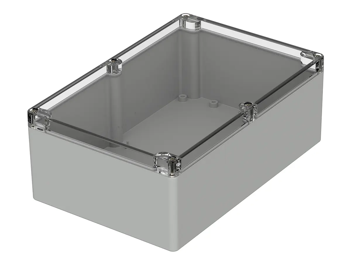 Produktfoto 1 von Bopla Euromas; Gehäuse; Polycarbonat; Hellgrau; IK07 IP65 Breite 160.3 mm Höhe 90 mm Länge 240.3 mm