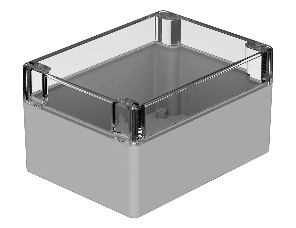Produktfoto 1 von Bopla Euromas; Gehäuse; Polycarbonat; Hellgrau; IK07 IP66 Breite 120 mm Höhe 90 mm Länge 160 mm