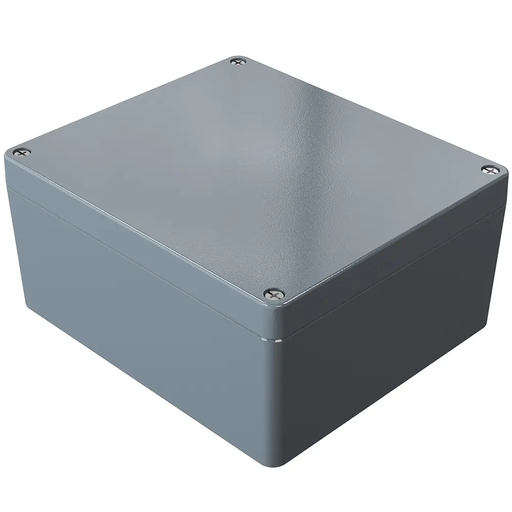 Produktfoto 1 von Rose Aluminium Standard; Gehäuse; Aluminiumdruckguss; Grau; IK09 IP66 Breite 202 mm Höhe 111 mm Länge 232 mm