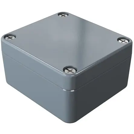 Produktfoto 1 von Rose Aluminium Standard; Gehäuse; Aluminiumdruckguss; Grau; IK09 IP66 Breite 58 mm Höhe 64 mm Länge 64 mm