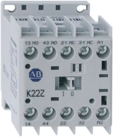 Produktfoto 1 von Allen Bradley 700K Schütz 24V dc-Spule, 4-polig, 690V ac / 10 A 3 Schließer, 1 Öffner Leistungsschaltung 4-Hilfskontakte