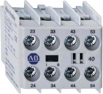 Produktfoto 1 von Allen Bradley 100K Hilfskontaktblock 4-polig Panel, 4 Schließer mit Schraube Anschluss 12 A