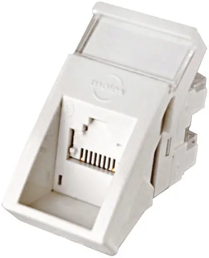 Produktfoto 1 von Molex Premise Networks PowerCat Telefondose Weiß