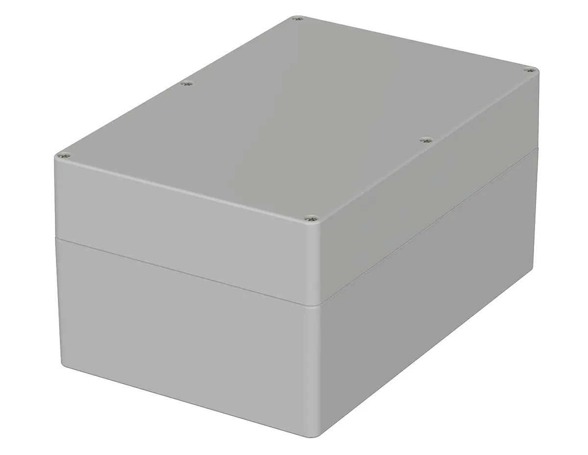 Produktfoto 1 von Bopla Euromas; Gehäuse; ABS; Grau Geflanscht IP66 Breite 160.3 mm Höhe 120 mm Länge 240.3 mm