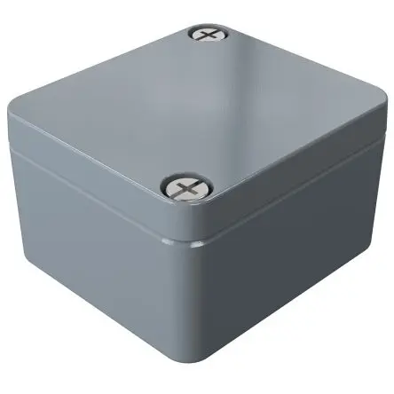 Rose Aluminium Standard; Gehäuse; Aluminiumdruckguss; Grau; IK09 IP66 Breite 45 mm Höhe 50 mm Länge 50 mm