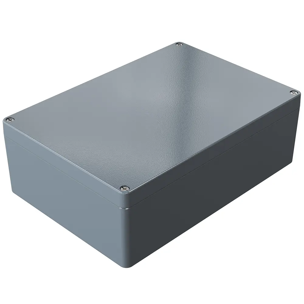 Produktfoto 1 von Rose Aluminium Standard; Gehäuse; Aluminiumdruckguss; Grau; IK09 IP66 Breite 230 mm Höhe 111 mm Länge 330 mm