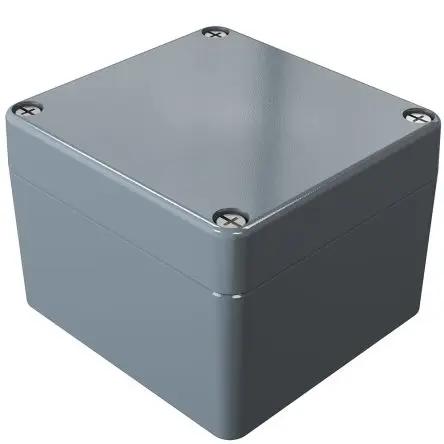 Produktfoto 1 von Rose Aluminium Standard; Gehäuse; Aluminiumdruckguss; Grau; IK09 IP66 Breite 75 mm Höhe 80 mm Länge 80 mm
