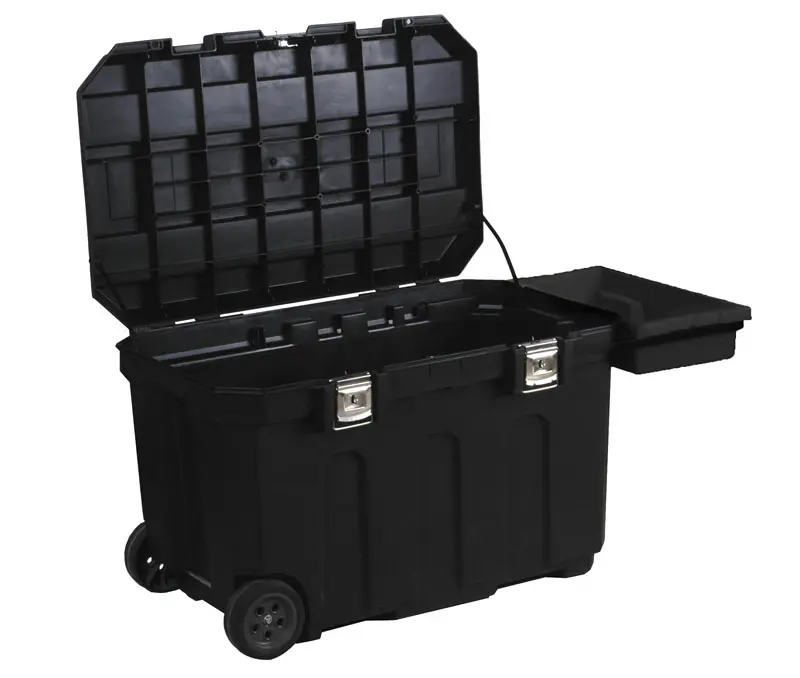 Produktfoto 1 von Stanley Kunststoff Werkzeugschrank, Typ Werkzeugbox 2 Schubladen mit Rädern, 946 mm x 57.8 cm x 578 mm