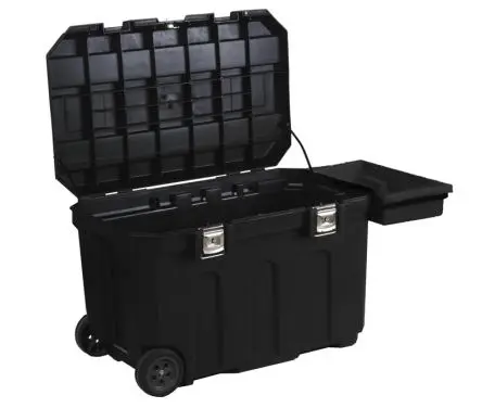 Produktfoto 1 von Stanley Kunststoff Werkzeugschrank, Typ Werkzeugbox 2 Schubladen mit Rädern, 946 mm x 57.8cm x 578 mm