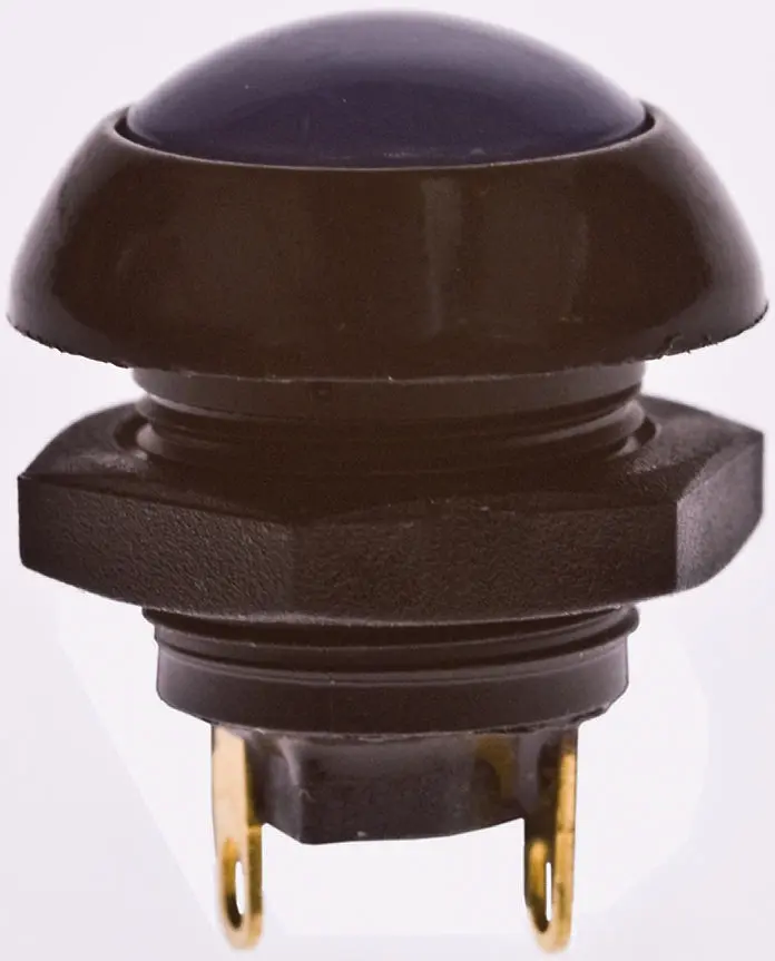 Produktfoto 1 von Otto P9 Druckschalter Blau Tastend Panel Ø 0.505 in, 1-poliger Umschalter / 5 A 28 V dc 115 V ac, IP68