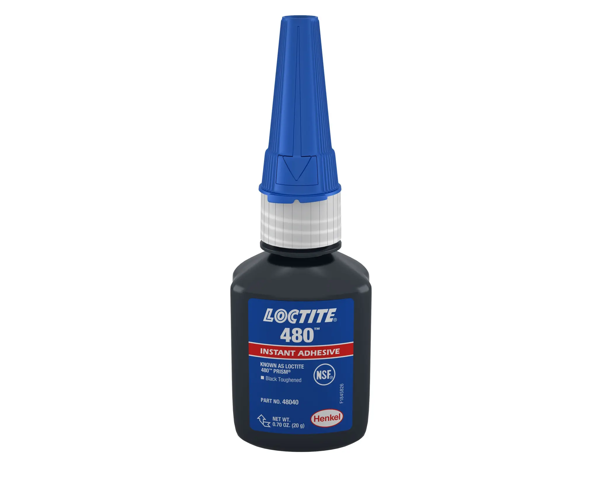 Produktfoto 1 von Loctite Loctite 480 Sekundenkleber Cyanacrylat Flüssig Schwarz, Flasche 20 g