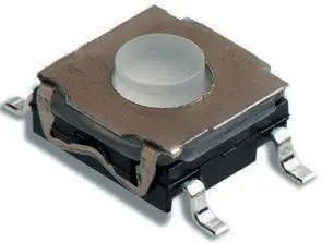 Produktfoto 1 von C & K Taster SPST, SMD 50 mA @ 32 V dc Tastend 0.57mm Taster, 6.2 x 6.2mm B. 6.2mm L. 6.2mm