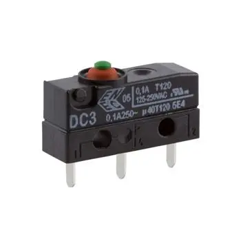 Produktfoto 1 von ZF Mikroschalter Taste-Betätiger Lot, 1-poliger Umschalter, 250 V ac, 100mA IP6K7 1.96N -40 °C - 120 °C