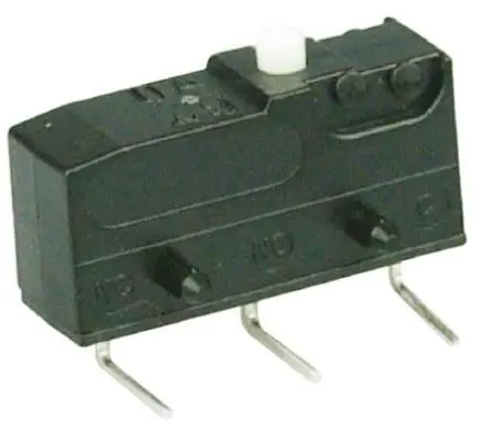 Produktfoto 1 von ZF Mikroschalter Taste-Betätiger Lot, 1-poliger Umschalter, 250 V ac, 6A IP50 1.47N -40 °C - 120 °C