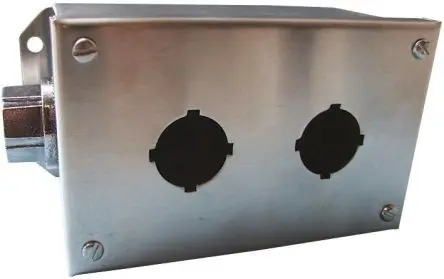 Produktfoto 1 von Schneider Electric Harmony 9001K Drucktastengehäuse, 2 x Ø 30 mm, Edelstahl