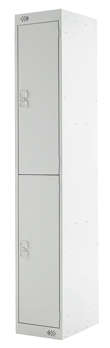 Produktfoto 1 von RS PRO Industrieschrank, Türanzahl: 2 Stahl, Grau, 1800 mm x 300 mm x 450 mm