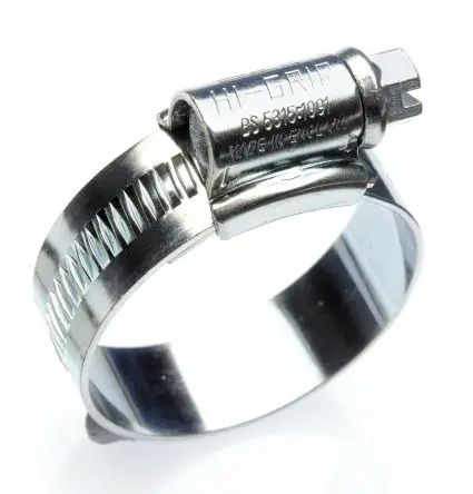 Produktfoto 1 von HI-GRIP Stahl Schlauchschelle Schneckengewinde, mit Schlitzsechskantschraube 20 mm