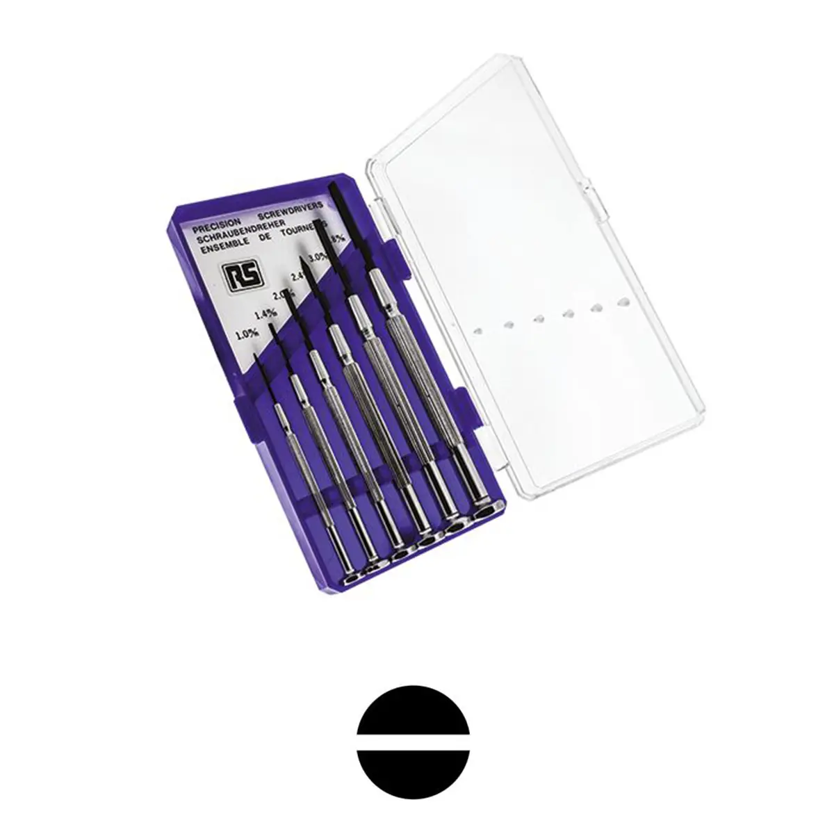 Produktfoto 1 von RS PRO Präzision, 6-teilig Geschlitzt