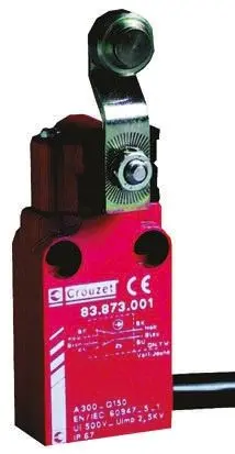 Produktfoto 1 von Crouzet 83873 Endschalter, Hebel 1 Schließer/1 Öffner, IP67, IP66, Metall 30V ac 100mA