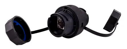 Produktfoto 1 von AXINDUS I4TCOUP Innen/Innen Cat6a RJ-Kupplung Abgeschirmt Schließer (NO) Gerade