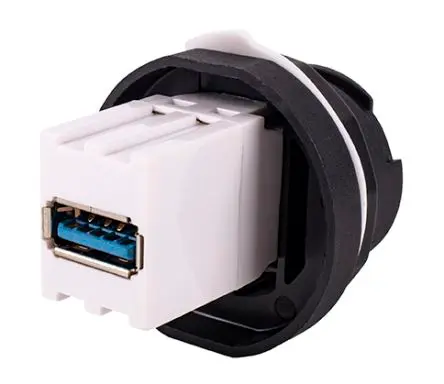Produktfoto 1 von AXINDUS I4COUPLUSB3IP68 USB-Steckverbinder Innen/Innen USB Typ A 3.0 2 IP68
