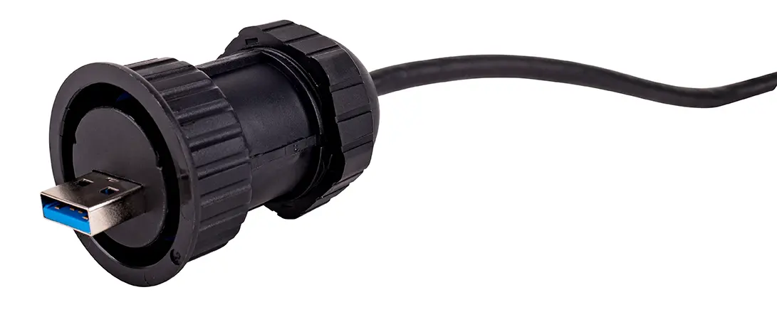 Produktfoto 1 von AXINDUS I4USB3IP68 Ethernet-Verbinder USB Typ A 3.0 1 IP68