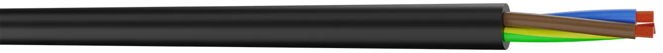 Produktfoto 1 von AXINDUS H07RN-F Elektrisches Kabel und Hauptstromkabel, 4-adrig Schwarz, 50 m 60 °C, 450/750 V, Elastomer