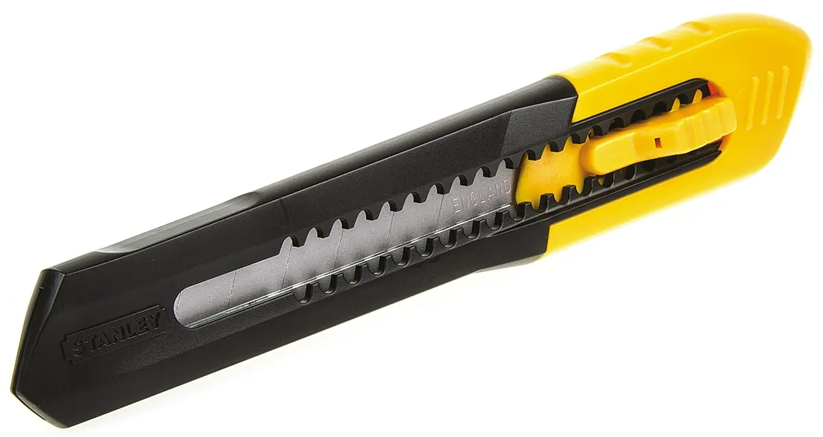 Produktfoto 1 von Stanley Sicherheitsmesser, Leichte Einsätze, Abbrechklinge Einziehbar