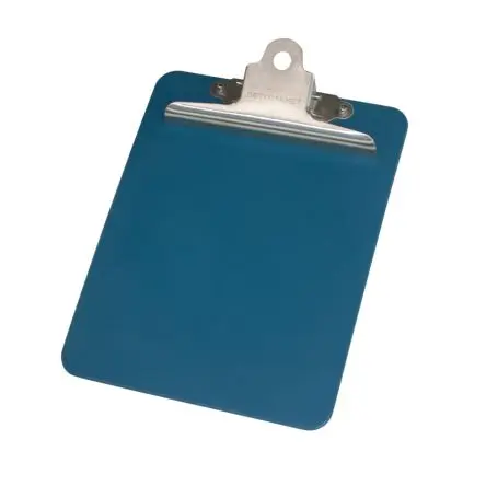 Produktfoto 1 von Detectamet Klemmbrett, A5, Kunststoff Blau