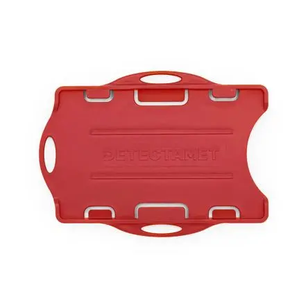 Produktfoto 1 von Detectamet Namensschild Rot Polypropylen L. 97 mm B. 69mm