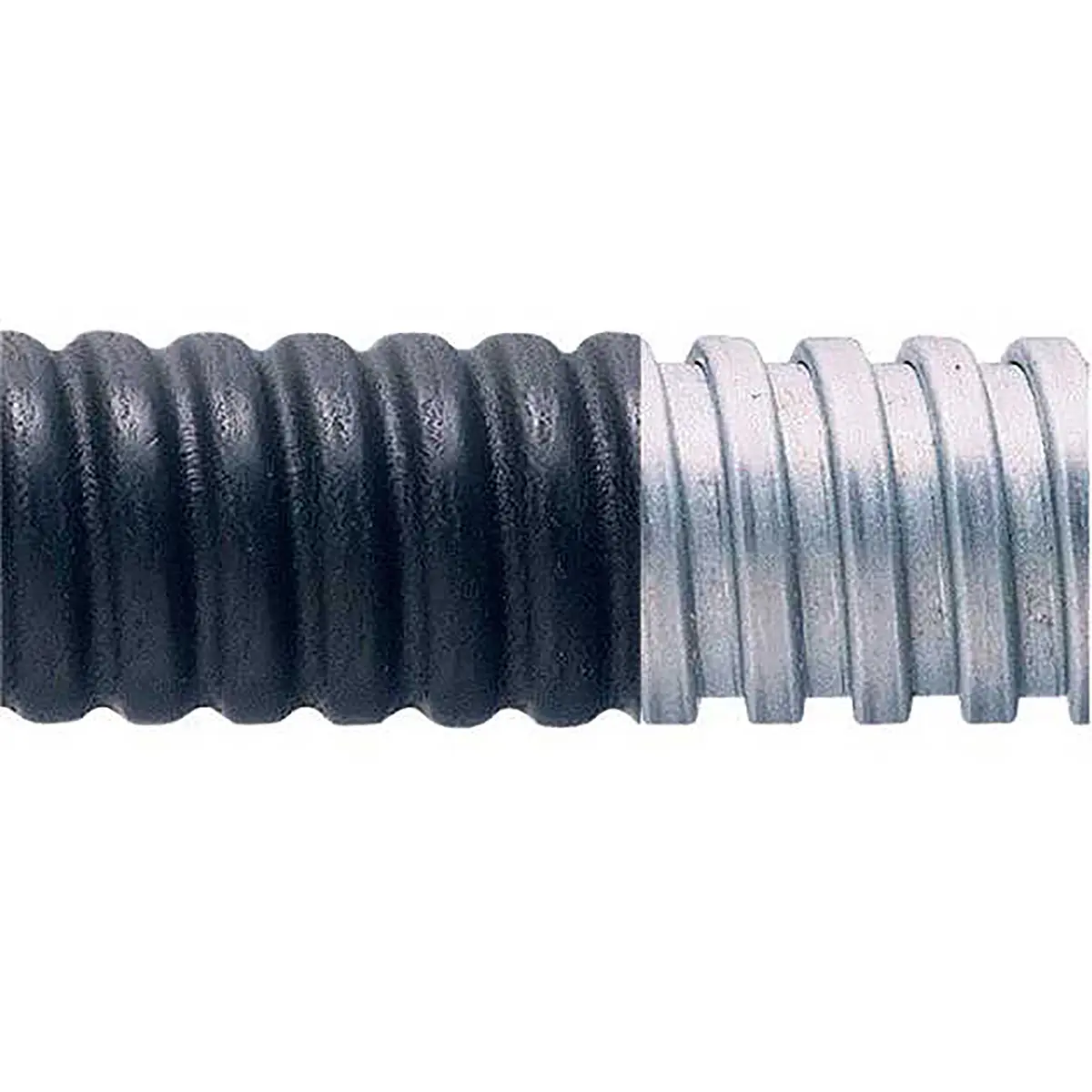 Produktfoto 1 von Adaptaflex SP Leerrohr verzinkter Stahl, Ø 20mm nom. flexibel, Schwarz A ø 21.5mm I ø 16.9mm x 25m , mit IP-Schutzklasse