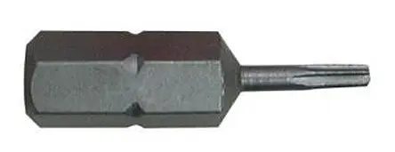 Produktfoto 1 von RS PRO 6.35 mm T25 Schraubbit, Sechskant Chrom Vanadium Stahl, 1-teilig, 25 mm