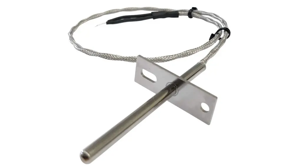 Produktfoto 1 von Heraeus Pt1000 Temperatursensor Edelstahl Ø 5mm x 76mm, -50°C → 550°C, 450mm Leitung