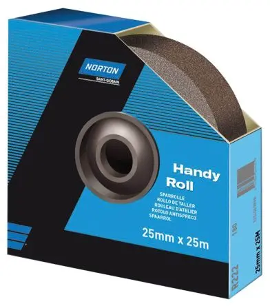 Produktfoto 1 von Norton Schleifpapier, Aluminiumbeschichtet, Mittel Grad, Korngröße P60, 25 m 50mm
