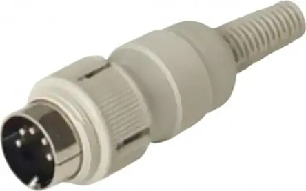 Produktfoto 1 von Hirschmann MAS Miniature DIN-Stecker Gerade 8-polig, DIN 41524, 34 V ac/dc 4A IP30 Kabel Buchse