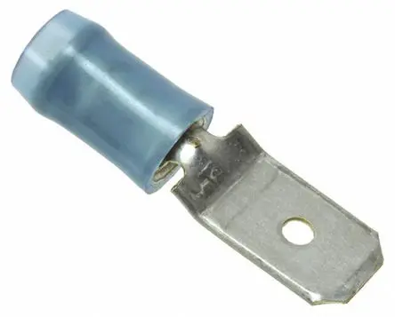 Produktfoto 1 von TE Connectivity PIDG FASTON .250 Flachsteckhülse, Blau, Isoliert, 5.14 mm², Stecker, 17 AWG min, 13 AWG