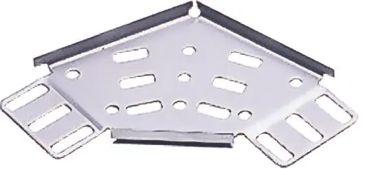 Produktfoto 1 von Legrand Leichte Beanspruchung, 90°, flacher Bogen, Edelstahl, 75 mm x 12 mm