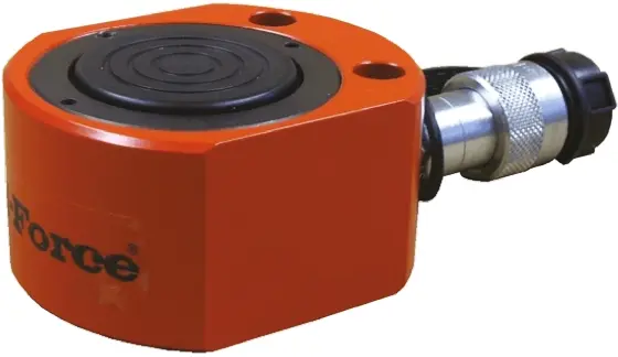Produktfoto 1 von Hi-Force Hydraulikzylinder mit geringer Höhe Einfachwirkend, eingef.L. 67 mm 50 t 15 mm
