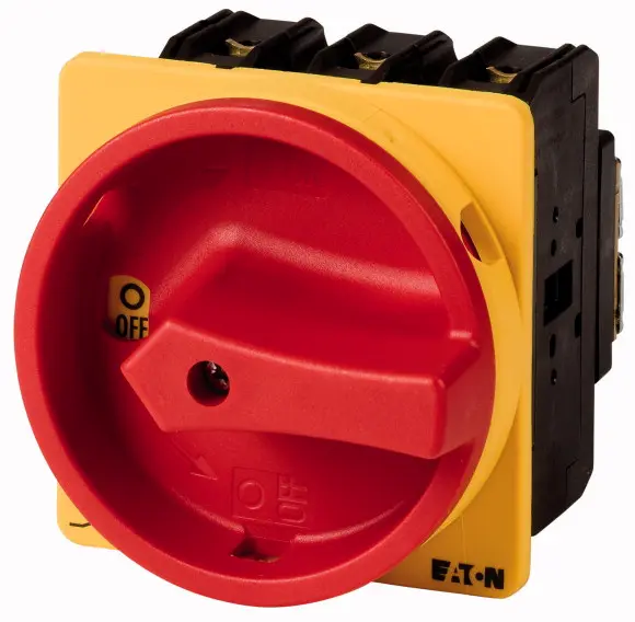 Eaton Trennschalter 3-polig 63A Bündige Montage Rot IP 65 30kW 440V ac 3-phasig Schließer