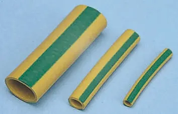 SES Sterling Plio-Super Kabelschlauch Grün, Gelb Neopren/Chloropren für Kabel-Ø 5mm bis 8mm, Länge 25mm Dehnbar
