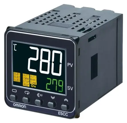 Omron E5CC PID Temperaturregler Frontplattenmontage 3, 1 x Halbleiterausgang Ausgang 240V ac PID-Controller