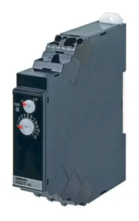 Produktfoto 1 von Omron H3DT Zeitgeber, DIN-Hutschiene 240 V dc 200V ac, 240 V ac, 1 to 120 s, 2 Kont. 1, 1-poliger Umschalter